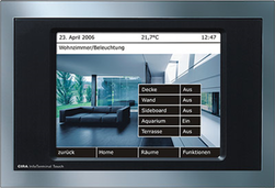 Bedienung über Wandpanel (KNX)